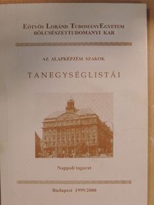 Az alapképzési szakok tanegységlistái [antikvár]
