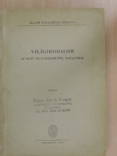 Kerényi Grácia - Világirodalom [antikvár]