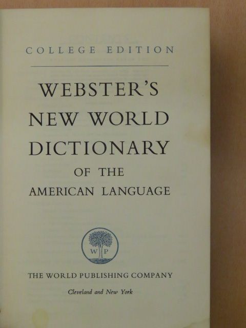 Webster's New World Dictionary of the American Language [antikvár]