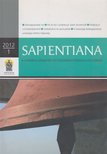 Patsch Ferenc - Sapientiana 2012/1. [antikvár]