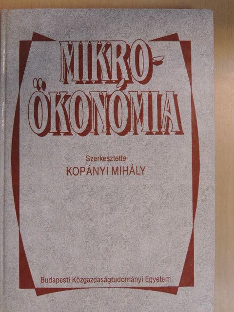Berde Éva - Mikroökonómia [antikvár]