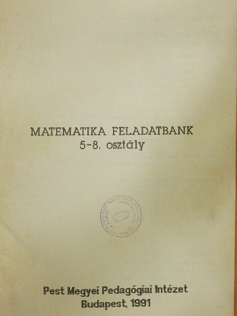 Balázs Ferenc - Matematika feladatbank 5-8. [antikvár]