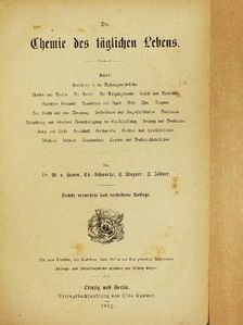 Dr. W. v. Hamm - Die Chemie des täglichen Lebens (gótbetűs) [antikvár]