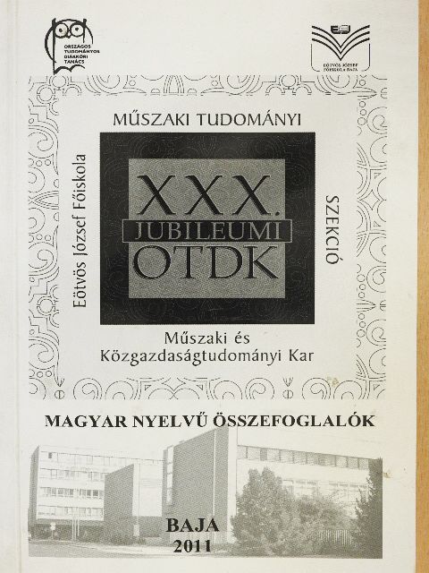 Dugár Zsolt - XXX. Jubileumi OTDK Műszaki Tudományi Szekció [antikvár]