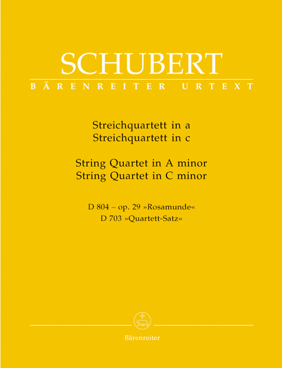 SCHUBERT - STREICHQUARTETT IN a D804 - OP.29 "ROSAMUNDE", STREICHQUARTETT IN c D703 "QUARTETT-SATZ" STIMMEN