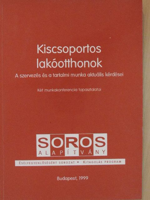 Kiscsoportos lakóotthonok [antikvár]