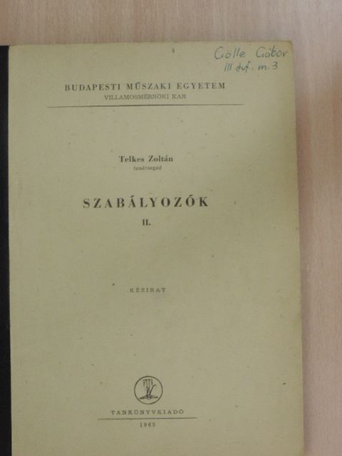 Telkes Zoltán - Szabályozók II. [antikvár]