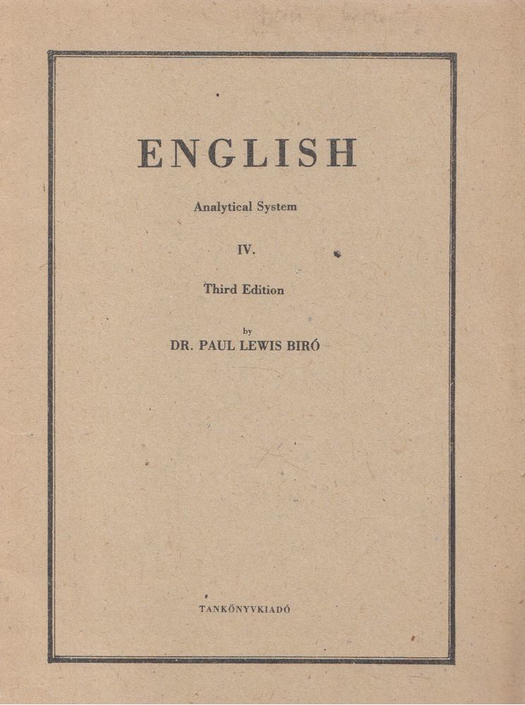 Bíró Lajos Pál - English I. [antikvár]