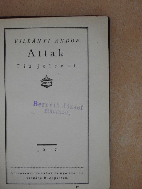 Gosztonyi Ádám - Attak/Egy pesti fiu [antikvár]