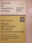 Hans Schleier - Theorie der Geschichte - Theorie der Geschichtswissenschaft [antikvár]