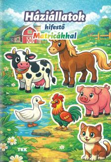 Háziállatok kifestő matricákkal