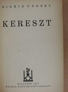 Sigrid Undset - Kereszt [antikvár]
