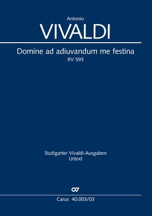 Vivaldi - DOMINE AD ADIUVANDUM ME FESTINA. KLAVIERAUSZUG