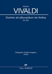 Vivaldi - DOMINE AD ADIUVANDUM ME FESTINA. KLAVIERAUSZUG