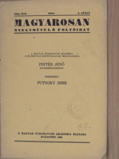 Dengl János - Magyarosan 1935., 1937-1939. (vegyes számok) (10 db) [antikvár]