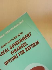 Horváth M. Tamás - Local Government Finances: Options for Reform [antikvár]
