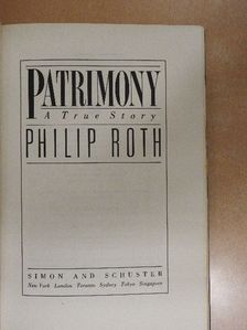 Philip Roth - Patrimony [antikvár]
