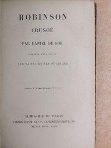 Daniel de Foe - Robinson Crusoé [antikvár]