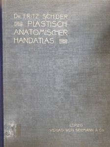 Dr. Fritz Schider - Plastisch-Anatomischer Handatlas [antikvár]