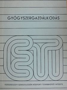 Czeglédi Ákos - Gyógyszergazdálkodás [antikvár]