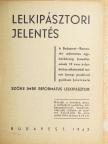 Szőke Imre - Lelkipásztori jelentés [antikvár]