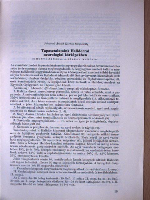 Dr. Bartosiewicz Gábor - Tapasztalataink Halidorral neurologiai kórképekben/Mozgásszervi betegségek Scutamil-C kezelése/Scutamil-C alkalmazása rectoscopos és laparoscopos vizsgálat előkészítésére [antikvár]