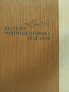 Ernst Samhaber - Die neuen Wirtschaftsformen [antikvár]