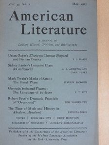 A. P. Antippas - American Literature May 1973 [antikvár]