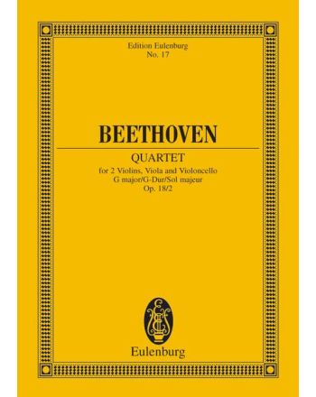 BEETHOVEN - STRING QUARTET OP.18 NO.2 G-DUR,TASCHENPARTITUR ANTIKVÁR PÉLDÁNY
