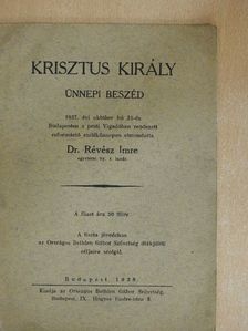 Krisztus király [antikvár]
