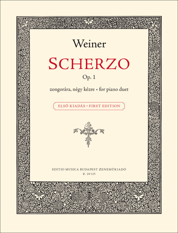 WEINER, LEO - SCHERZO ZONGORÁRA NÉGY KÉZRE OP. 1.