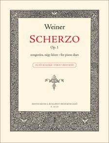WEINER, LEO - SCHERZO ZONGORÁRA NÉGY KÉZRE OP. 1.