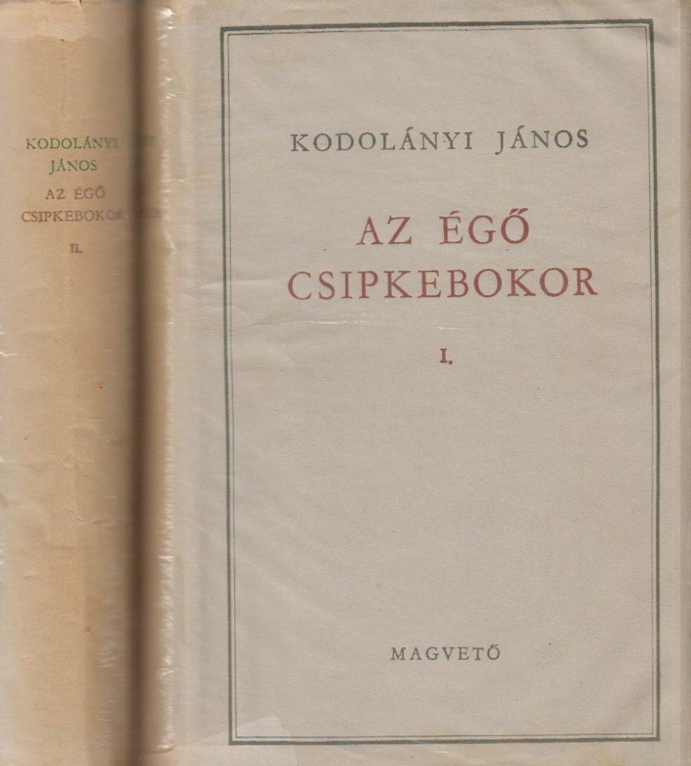 KODOLÁNYI JÁNOS - Az égő csipkebokor I-II. [antikvár]