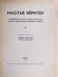 Bakó Elemér - Magyar népnyelv II. [antikvár]