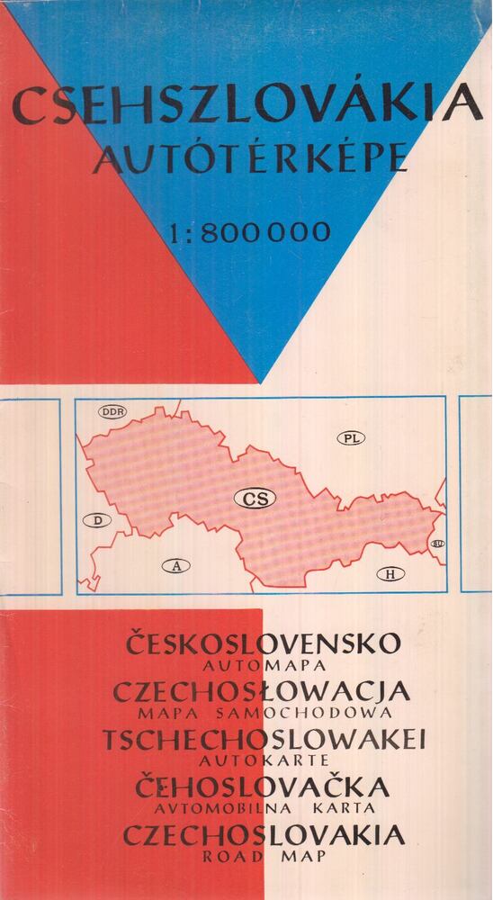 Csehszlovákia autótérképe 1:800000 [antikvár]