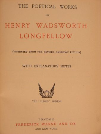 Henry Wadsworth Longfellow - The Poetical Works of Henry Wadsworth Longfellow [antikvár]