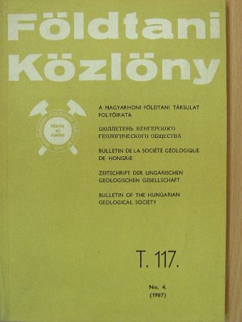 Balogh Kadosa - Földtani Közlöny 1987/4. [antikvár]
