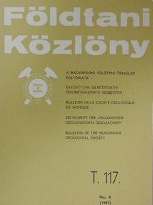 Balogh Kadosa - Földtani Közlöny 1987/4. [antikvár]