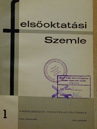 Abonyi Gyuláné - Felsőoktatási Szemle 1969. január-december [antikvár]