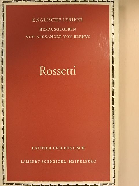 Christina Georgina Rossetti - Gedichte und Balladen/Ausgewählte Gedichte [antikvár]