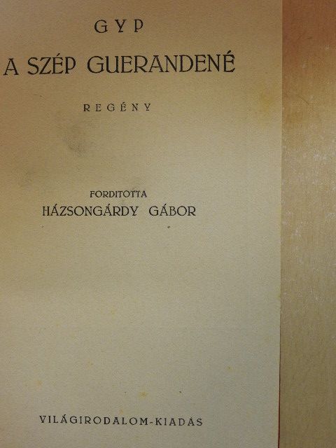 Gyp - A szép Guerandené [antikvár]