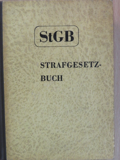 Strafgesetzbuch und andere Strafgesetze [antikvár]
