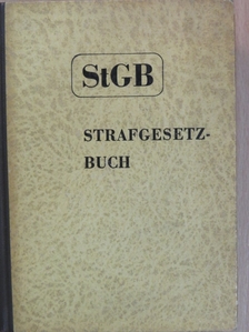 Strafgesetzbuch und andere Strafgesetze [antikvár]