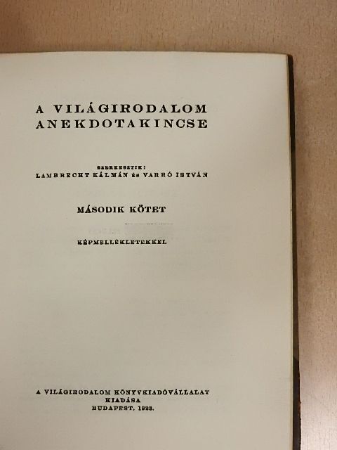 A világirodalom anekdotakincse II. [antikvár]