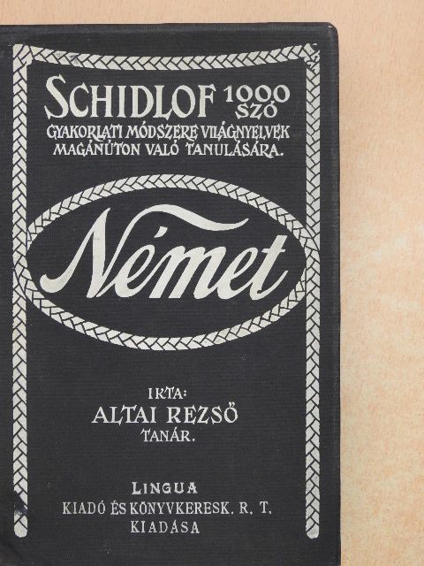Altai Rezső - Schidlof gyakorlati módszere - Német 2-10. füzet [antikvár]