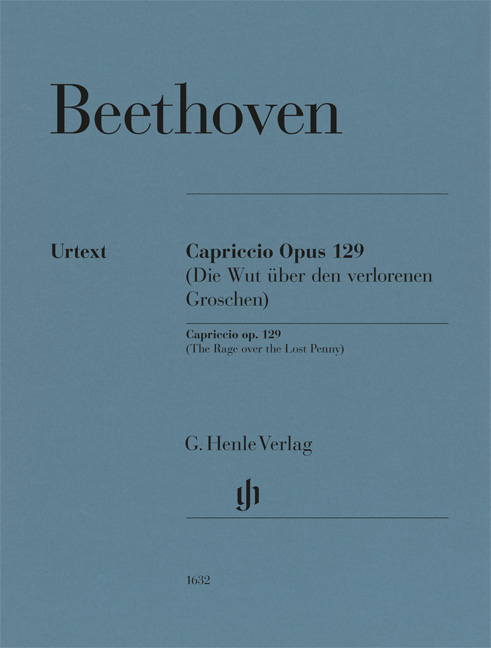 BEETHOVEN - CAPRICCIO OPUS 129 (DIE WUT ÜBER DEN VERLORENEN GROSCHEN)