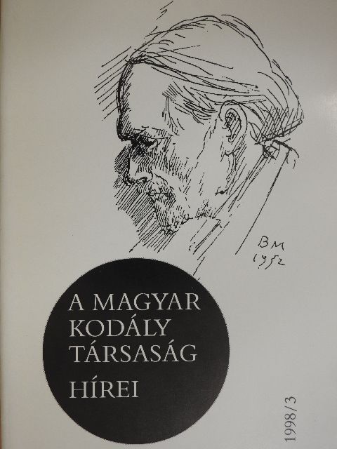Bartalus Ilona - A Magyar Kodály Társaság Hírei 1998/3. [antikvár]