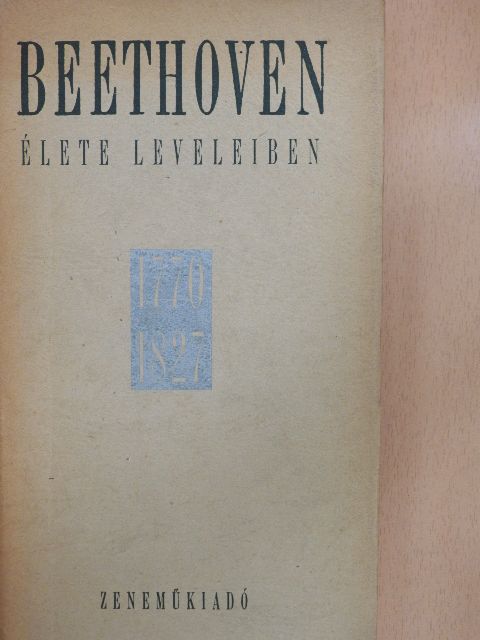 Jemnitz Sándor - Beethoven élete leveleiben [antikvár]