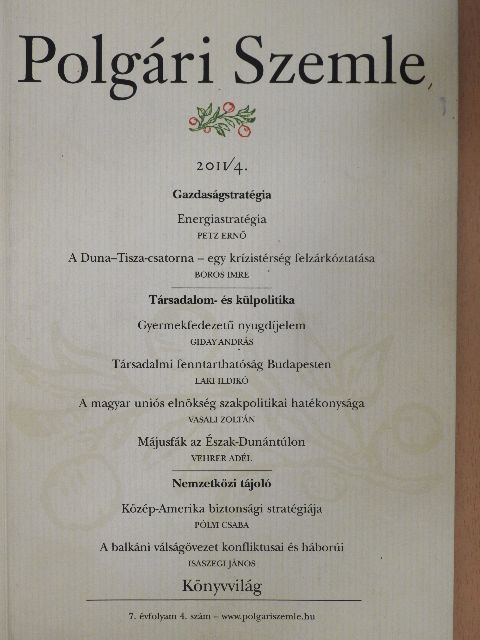 Boros Imre - Polgári Szemle 2011/4. [antikvár]