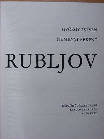György István - Rubljov [antikvár]